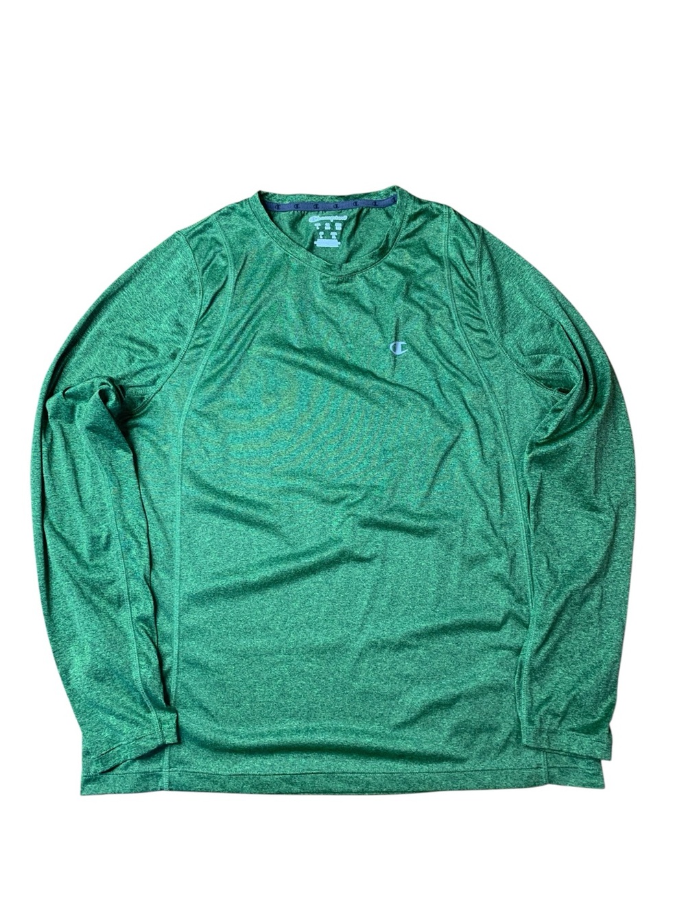 Champion Men’s Green Long Sleeve Athletic Workout Shirt Size Large L